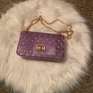 Purple jelly purse